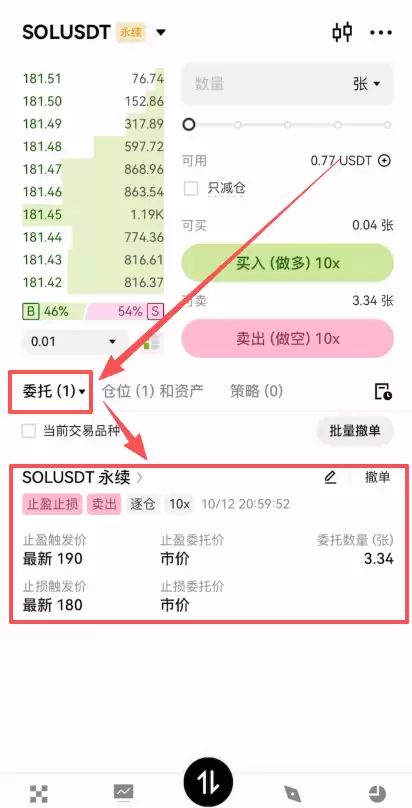 欧易止盈止损生效状态