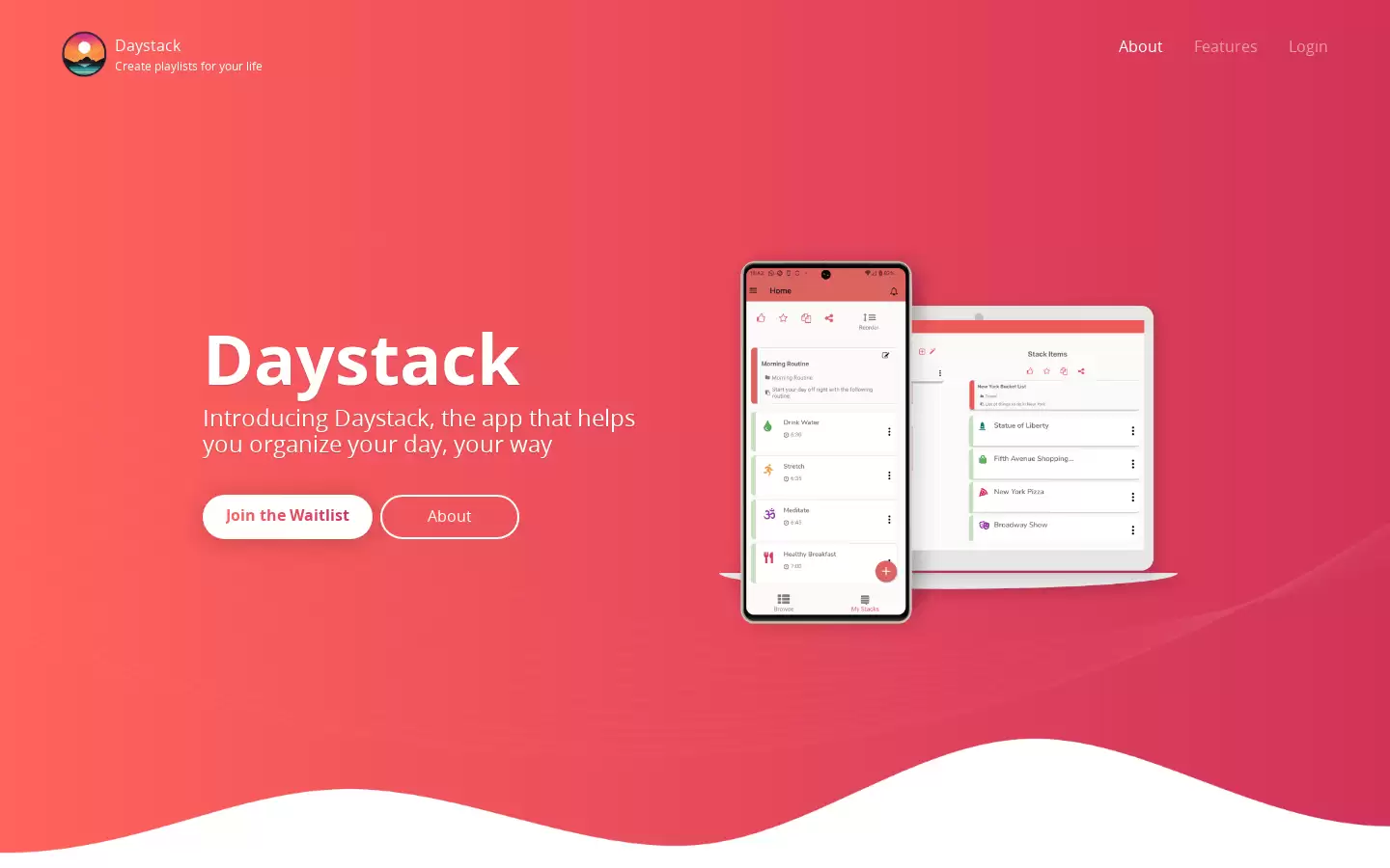 Daystack : Daystack帮助您规划日程