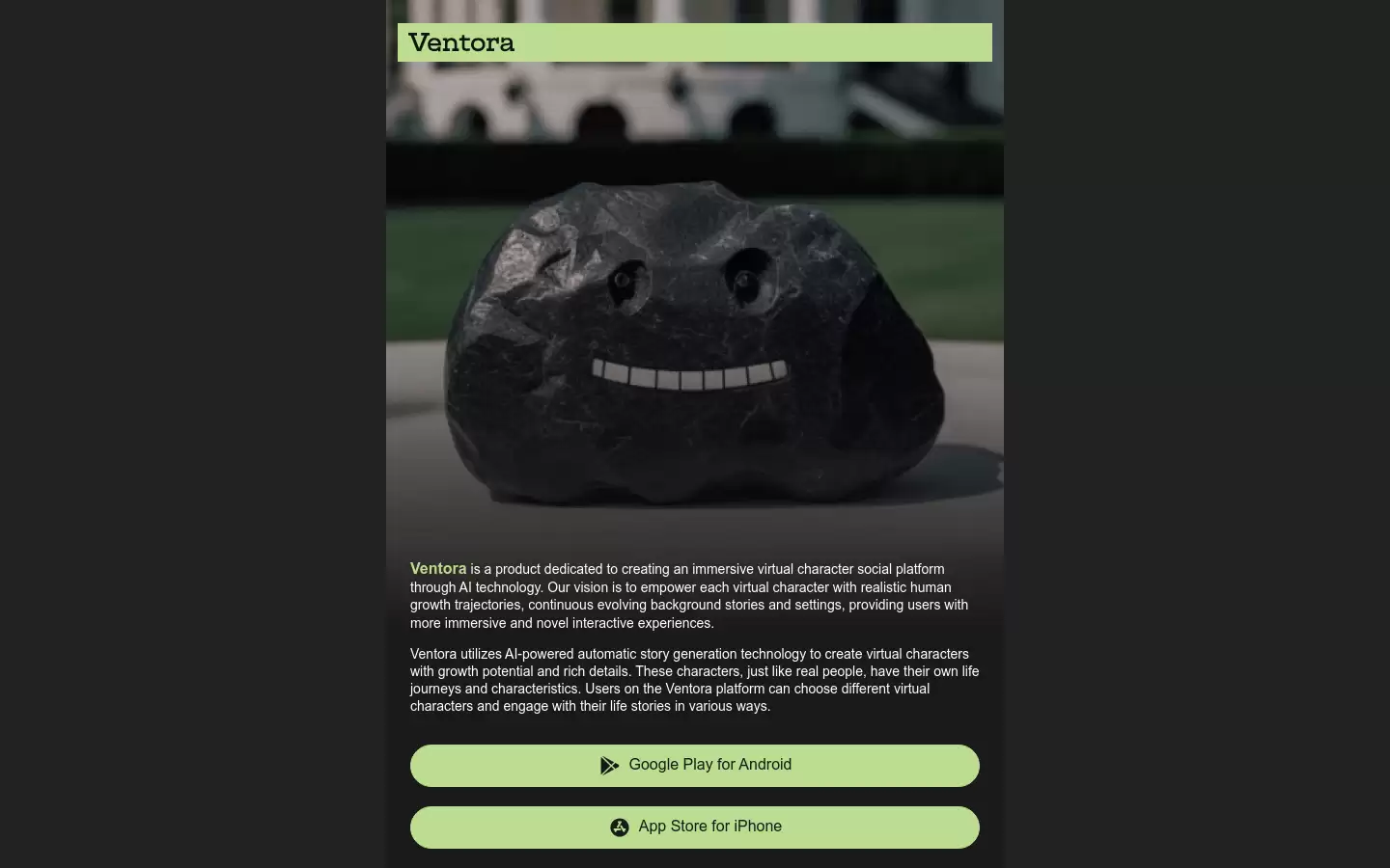 Ventora : 创造沉浸式虚拟角色社交平台