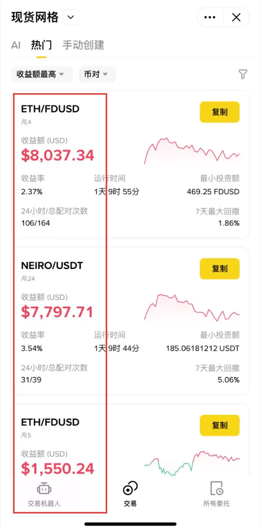 币安网格交易功能详解