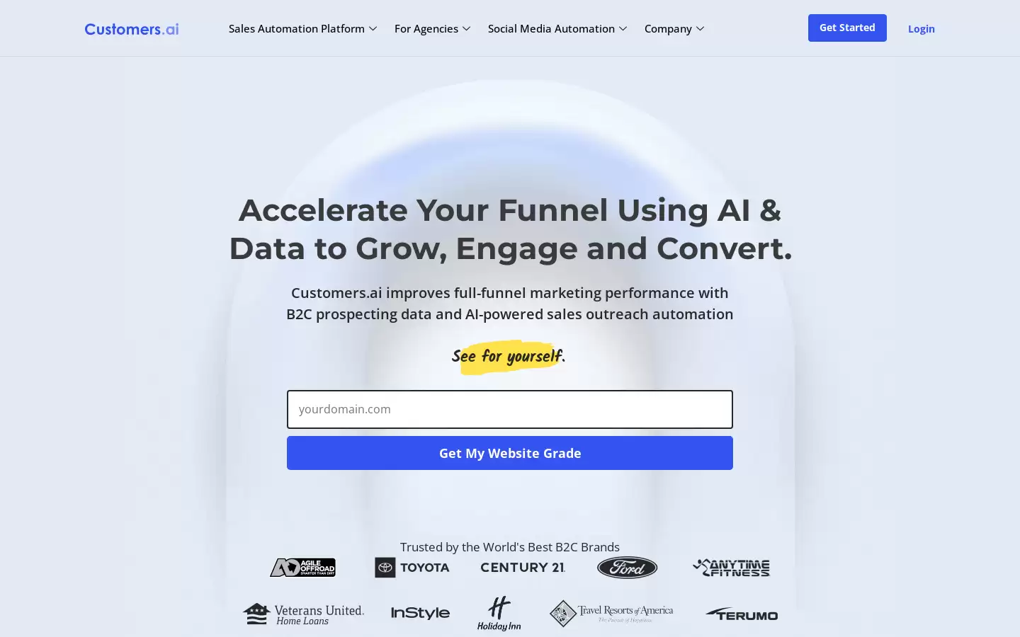 Customers.ai : 基于人工智能的B2C销售推广自动化数据