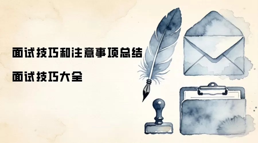 面试技巧和注意事项总结 面试技巧大全
