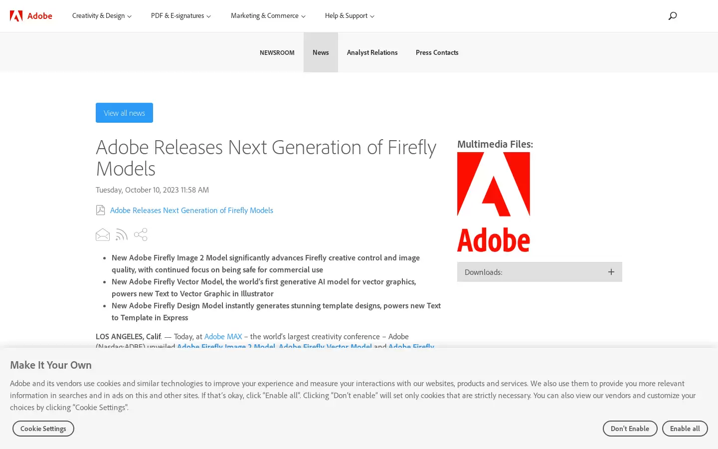 Adobe Firefly Image 2 : Adobe Firefly Image 2是Adobe推出的一款基于人工智能的创意生成工具