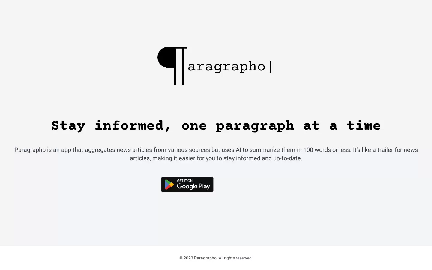 Paragrapho : 一段一段,随时掌握资讯