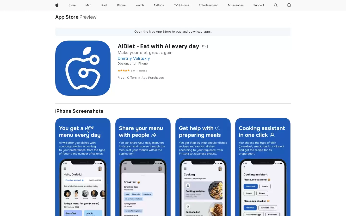 AiDiet : 让您的饮食再次变得伟大