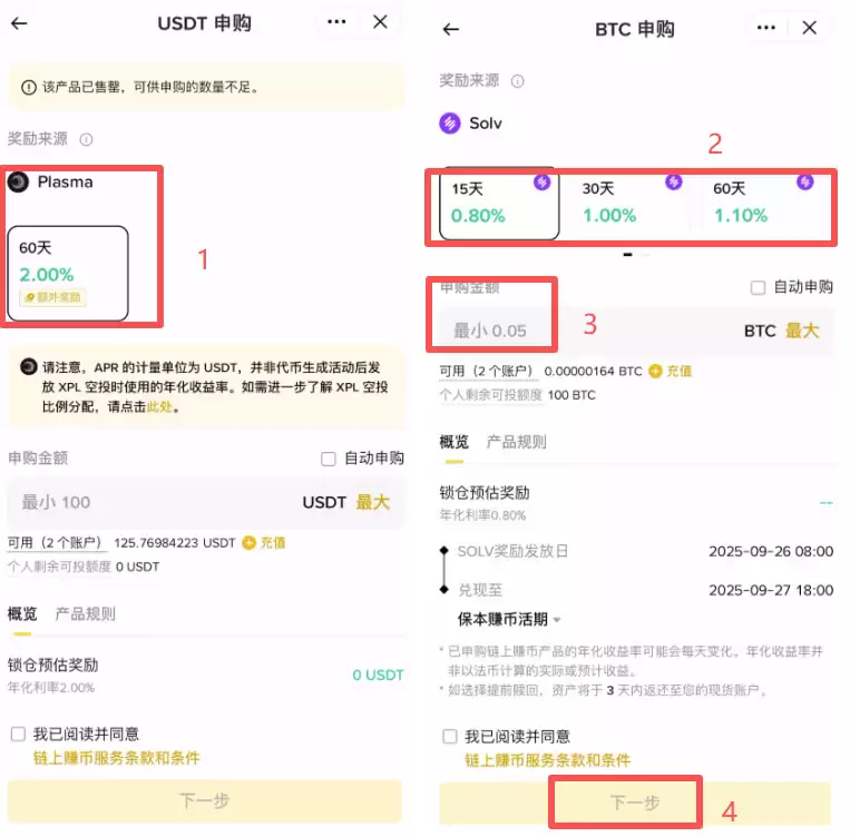 完成申购操作
