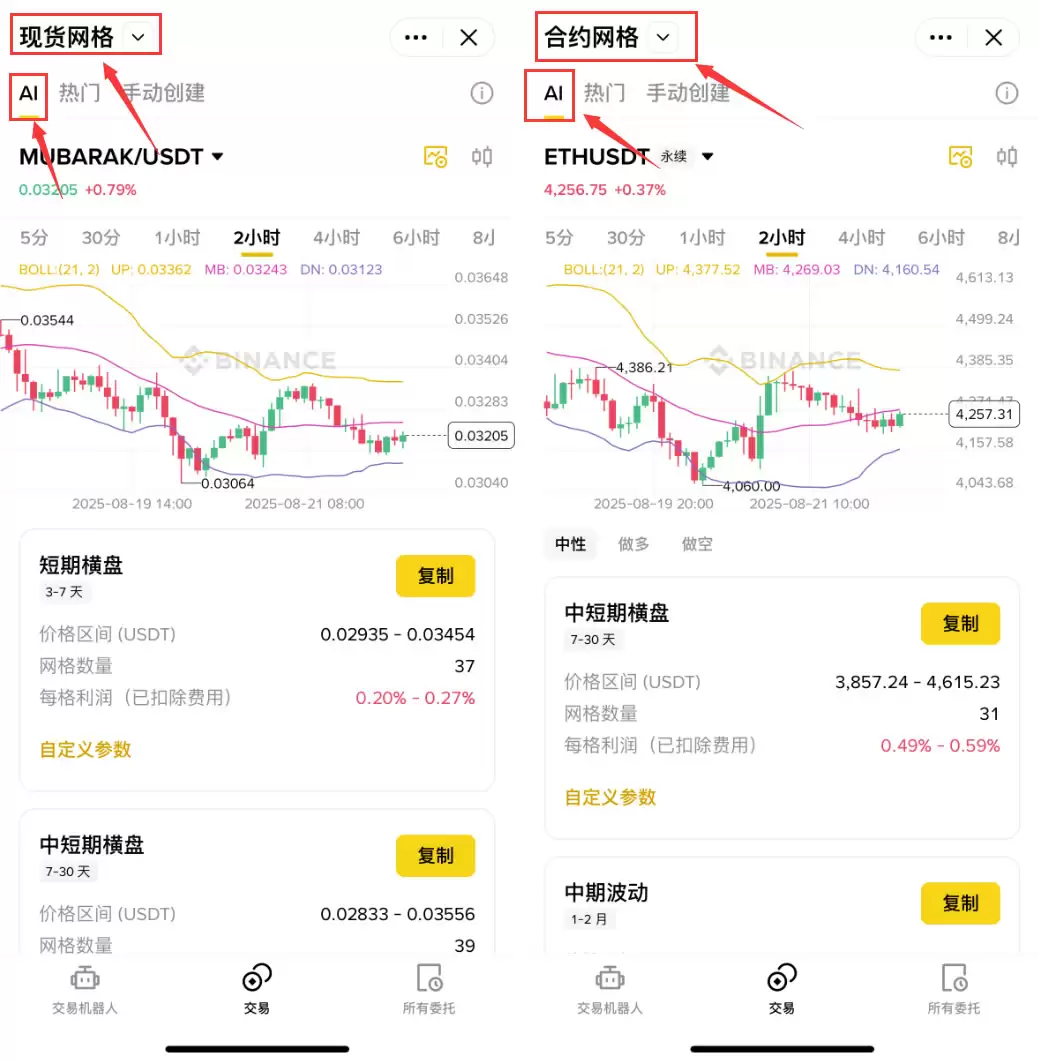 币安网格交易操作步骤