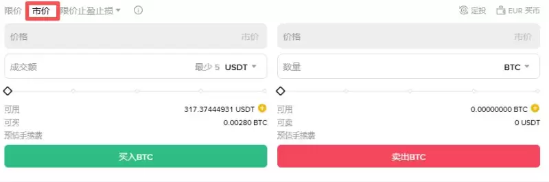 币安现货交易市价单