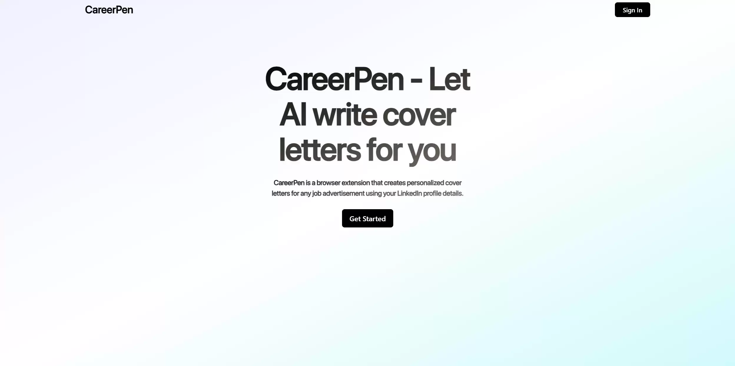 CareerPen : AI写求职信工具