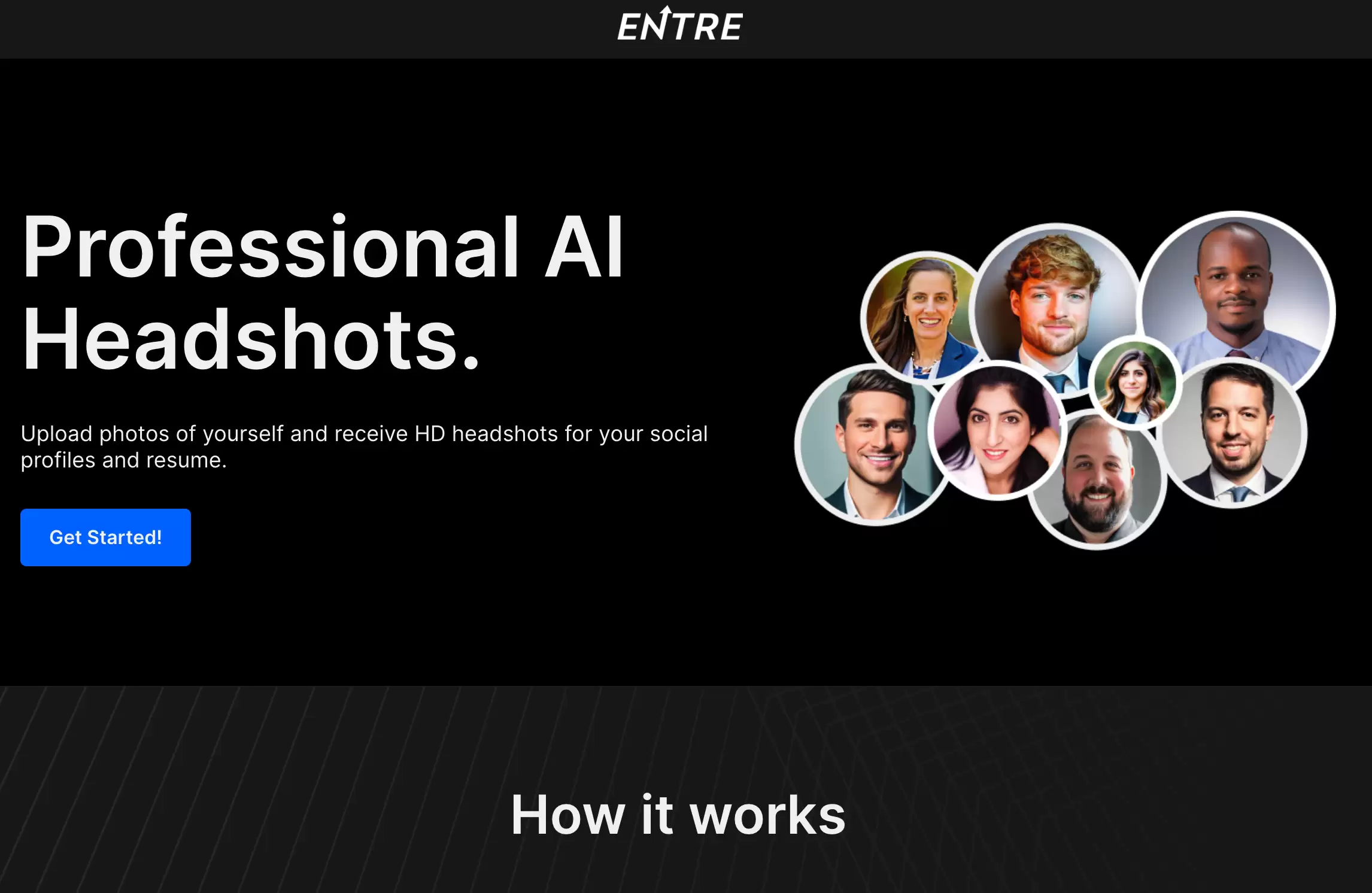 AI Professional Headshots : 上传照片，获取高清头像
