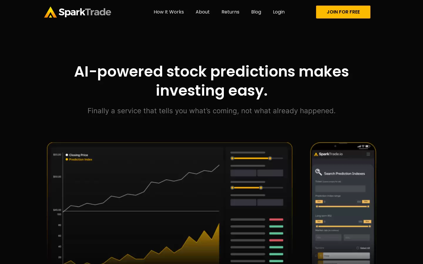 SparkTrade : AI预测股票，投资轻松