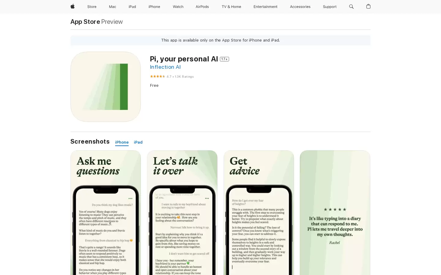 Pi, your personal AI : 你的个人AI，随时陪伴你