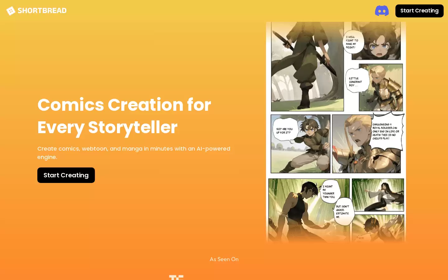 Shortbread : AI 漫画创作工具