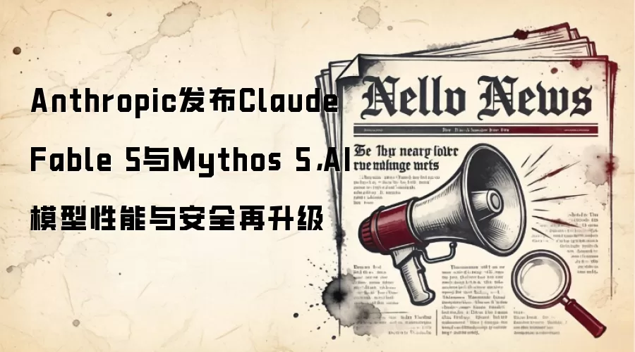 Anthropic发布Claude Fable 5与Mythos 5,AI模型性能与安全再升级