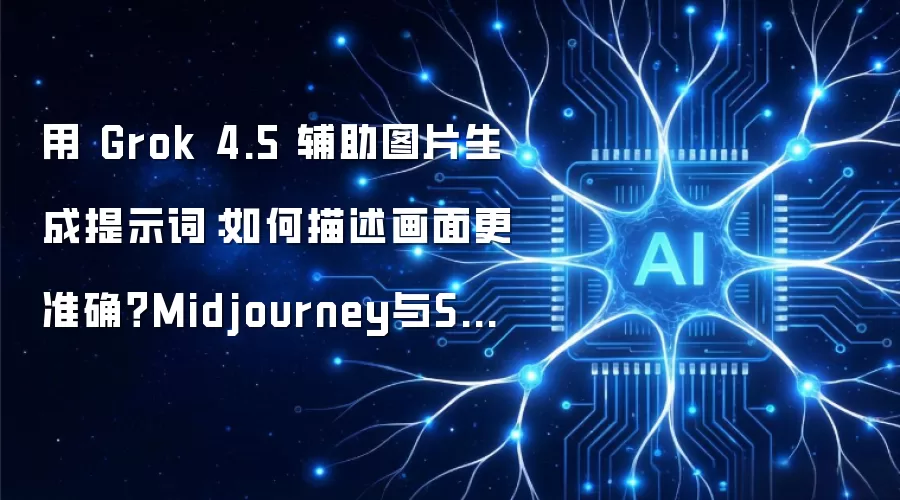 用 Grok 4.5 辅助图片生成提示词:如何描述画面更准确?Midjourney与SD提示词选型攻略