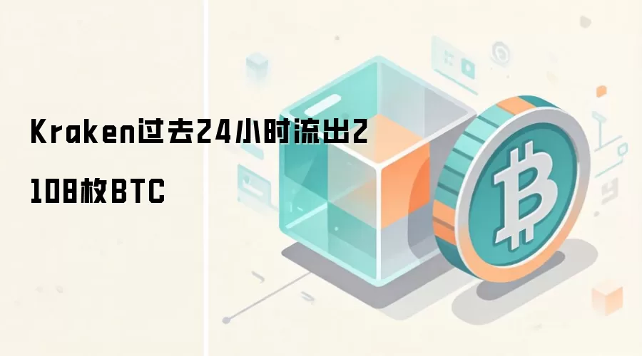 Kraken过去24小时流出2108枚BTC