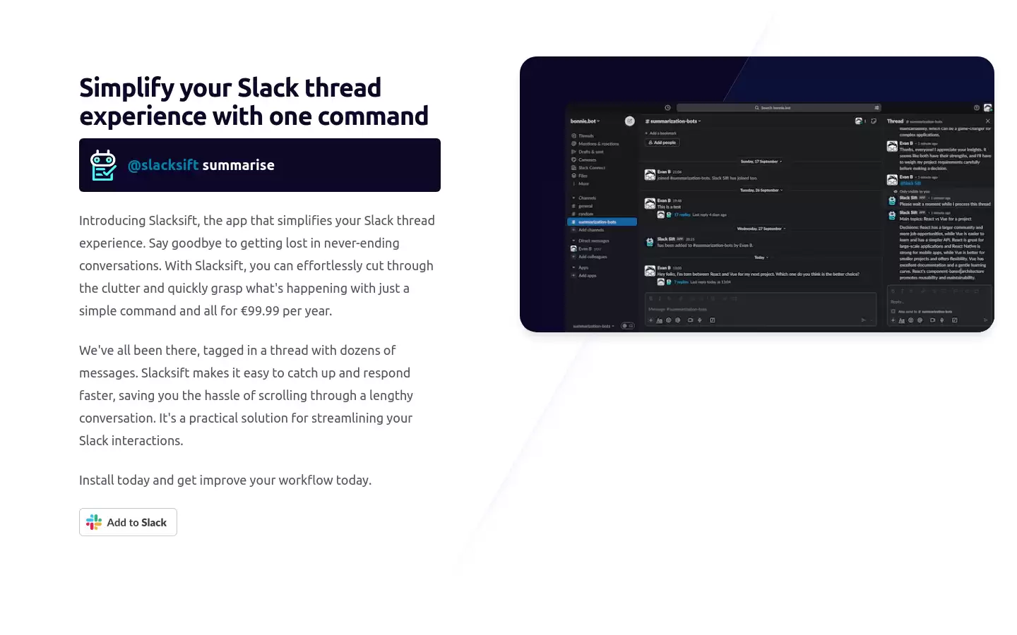 Slacksift : Slacksift