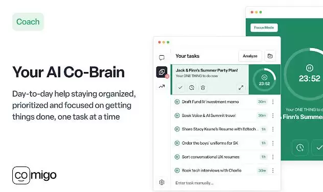 Comigo - Your Cognitive AI for ADHD : 帮助ADHD患者在分心的世界中获得认知AI的支持