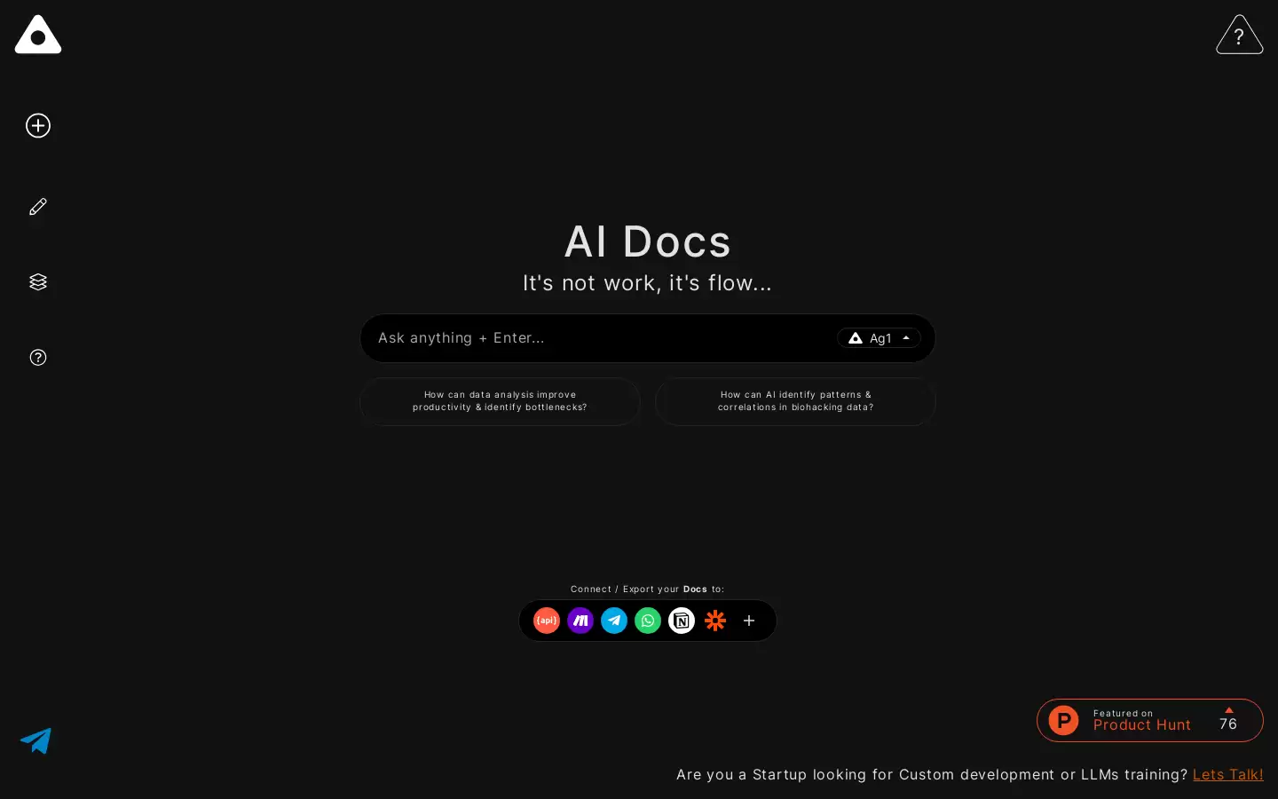 AI Docs : AI写作文档工具