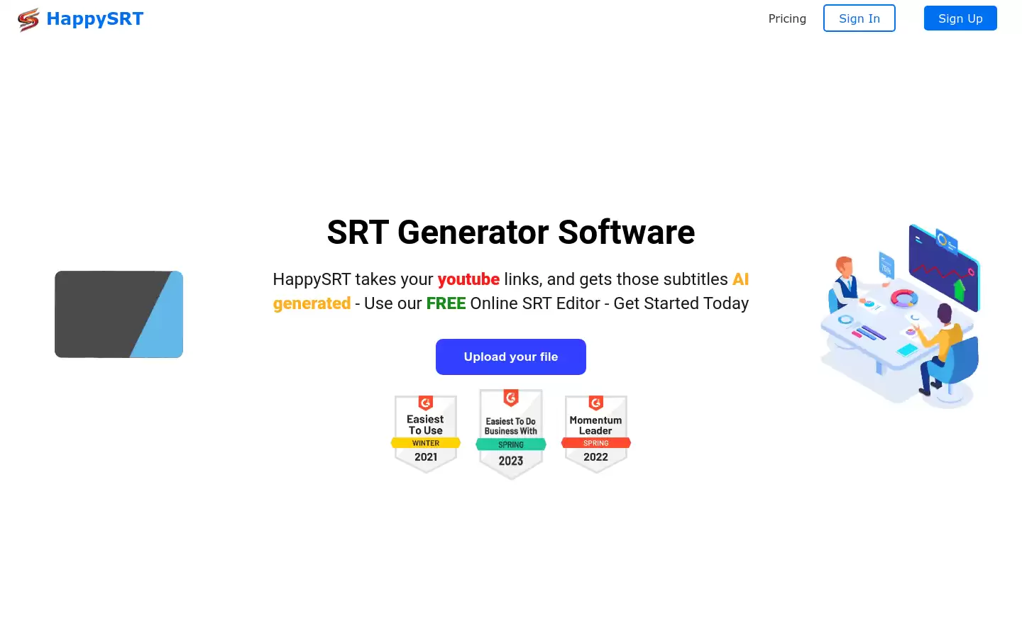 HappySRT : 使用AI技术生成YouTube的SRT文件