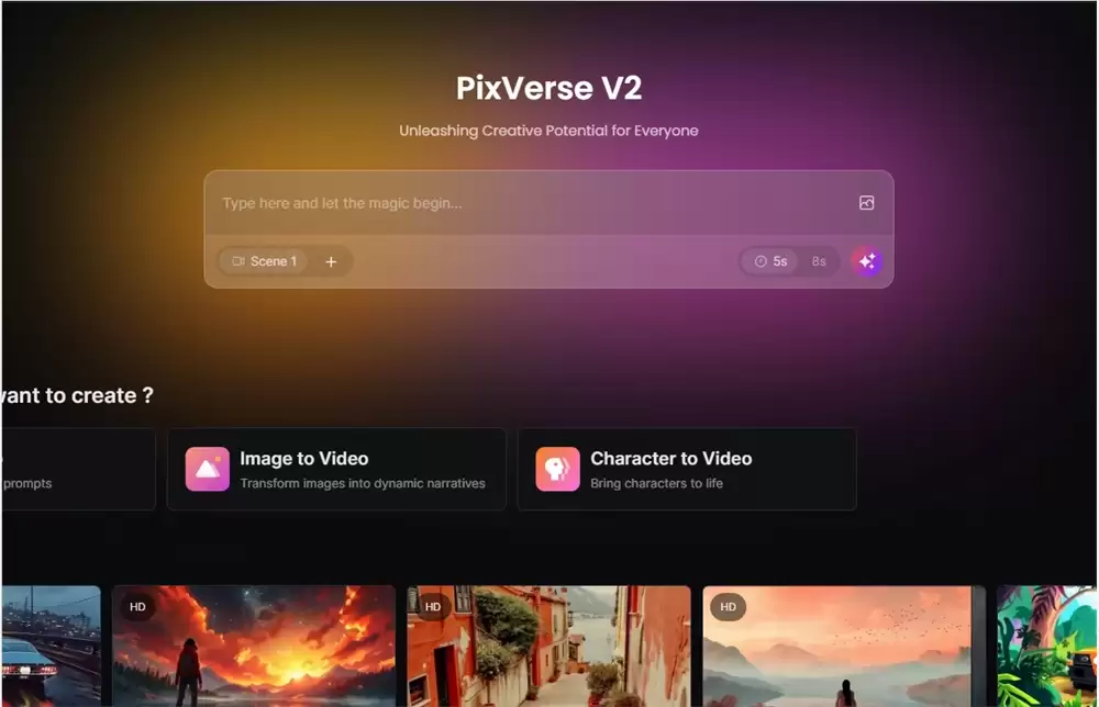 爱诗科技AIsphere发布视频生成产品PixVerse V2，单片段可达8秒 多片段可达40秒
