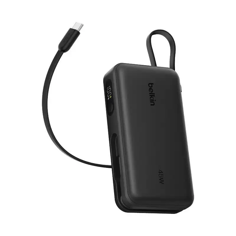 贝尔金推出 45W 自带线 10000mAh 移动电源:2C+1A,269 元
