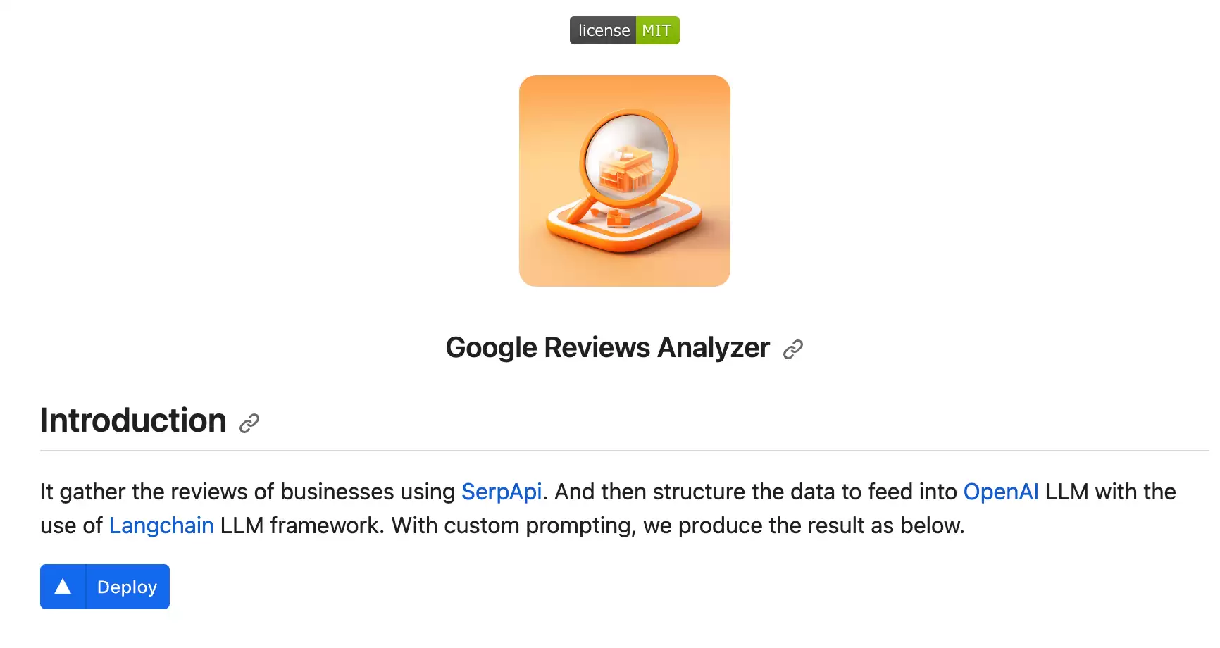 Google Reviews Analyzer : 使用联网语言模型对商家的评论进行总结分析，方便快速了解大量评论