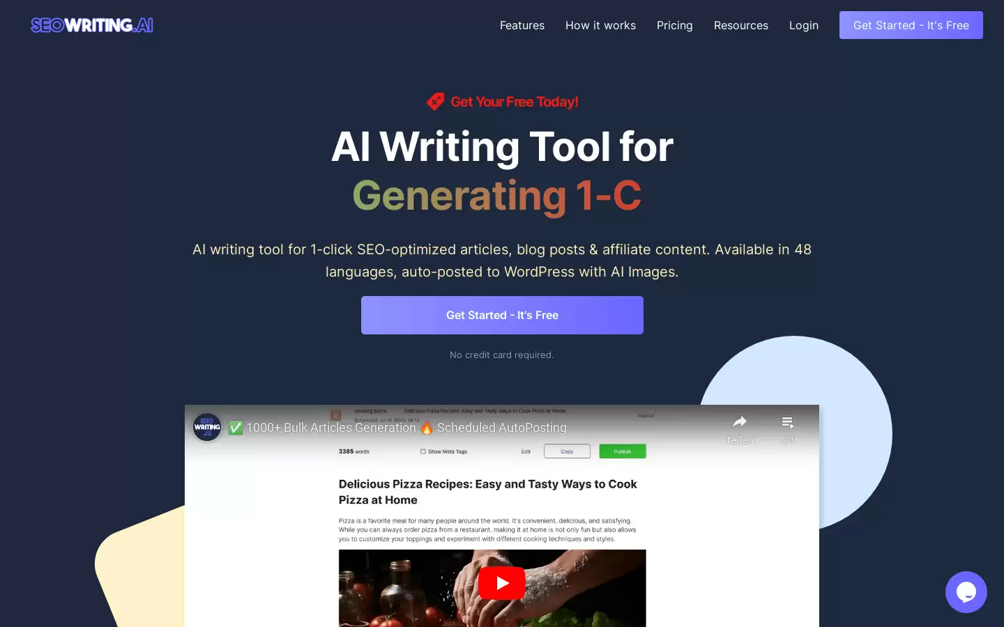 SEOWRITING : 一键生成 SEO 优化文章