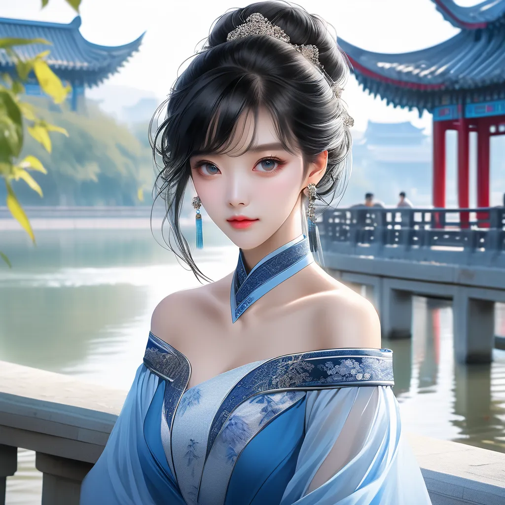 AI绘画写实风格生成的美女图片，二次元插画绘画风Stable Diffusion大模型推荐