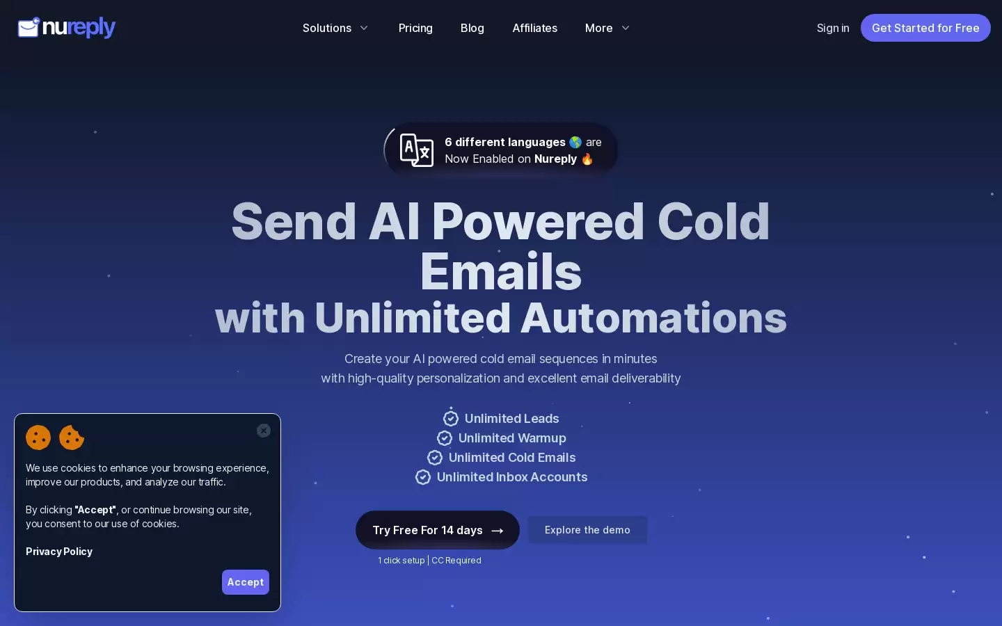 Nureply : 高效的AI冷邮件软件