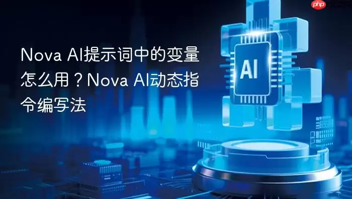 Nova AI提示词中的变量怎么用？Nova AI动态指令编写法