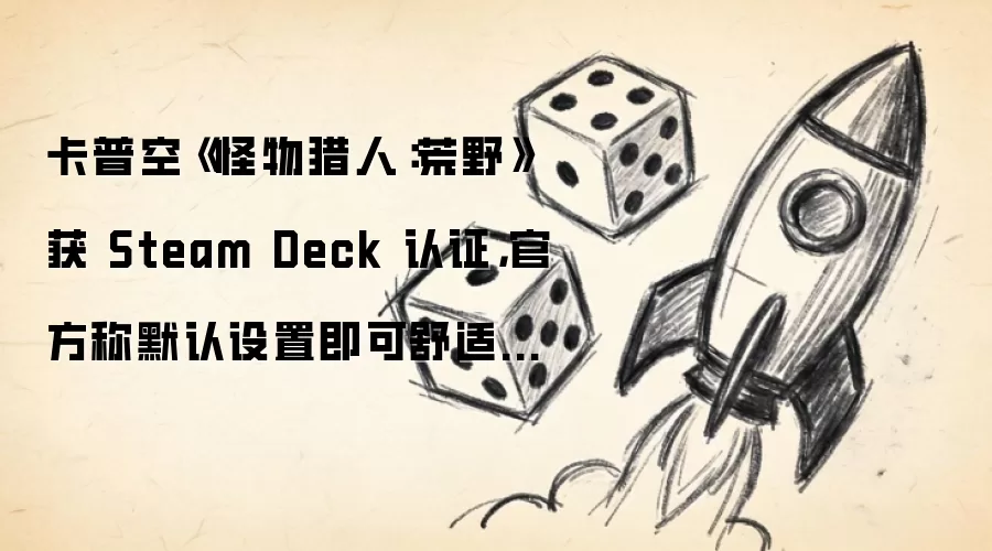 卡普空《怪物猎人:荒野》获 Steam Deck 认证,官方称默认设置即可舒适运行