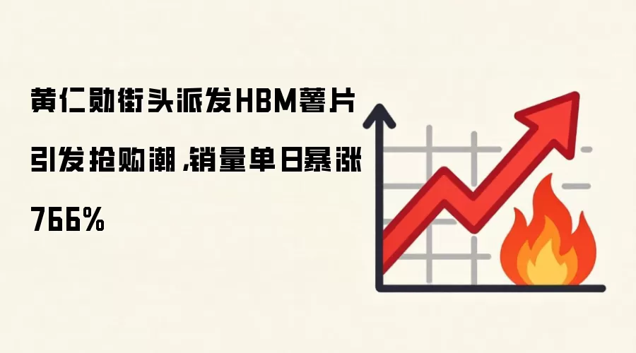 黄仁勋街头派发HBM薯片引发抢购潮,销量单日暴涨766%