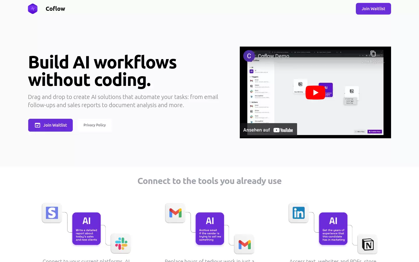 Coflow : 无代码工作流自动化平台