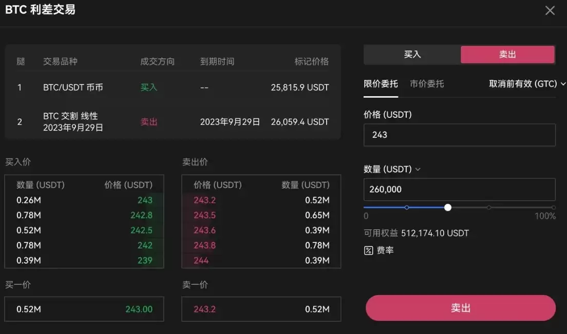 价差速递下单详情页