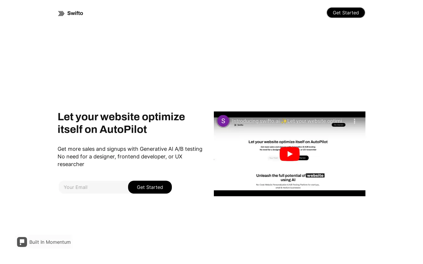 Swifto : 让您的网站自动优化