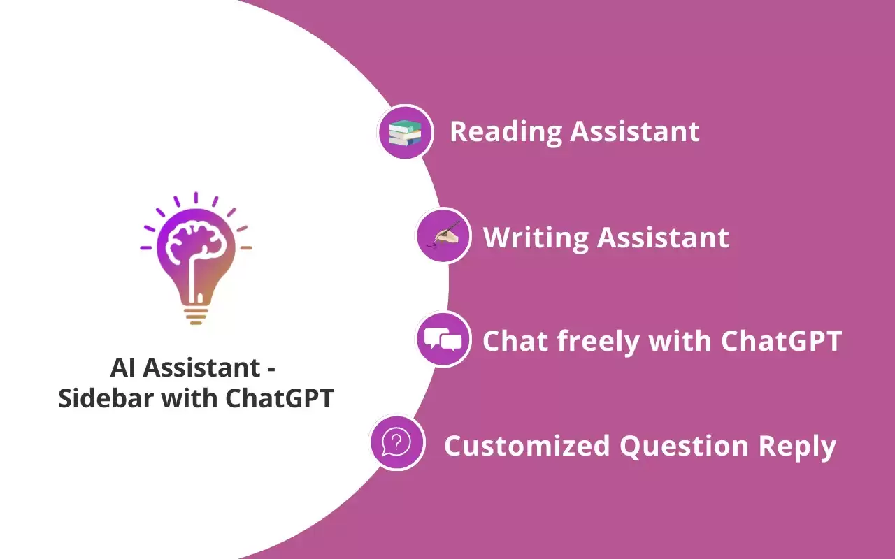 AI Assistant - OpenAI ChatGPT SideBar(GPT- 4) : 智能AI助手，提供智能聊天、翻译和问题解答等服务