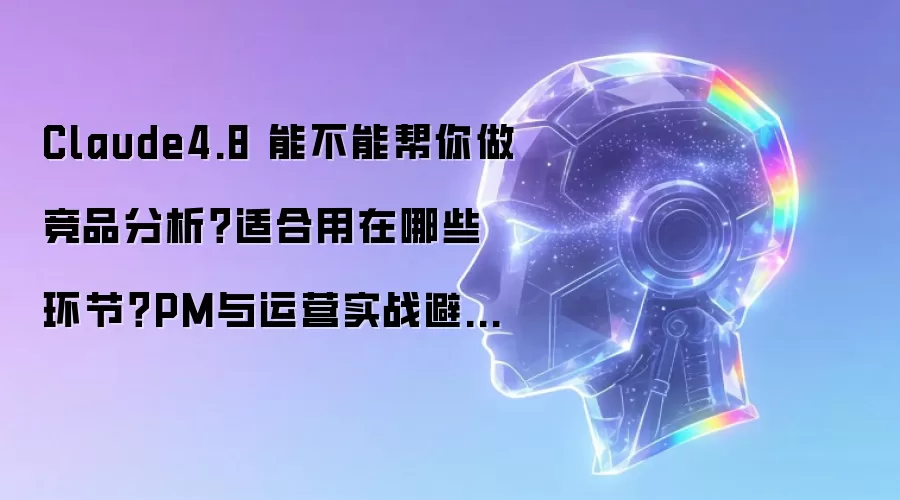 Claude4.8 能不能帮你做竞品分析?适合用在哪些环节?PM与运营实战避坑攻略