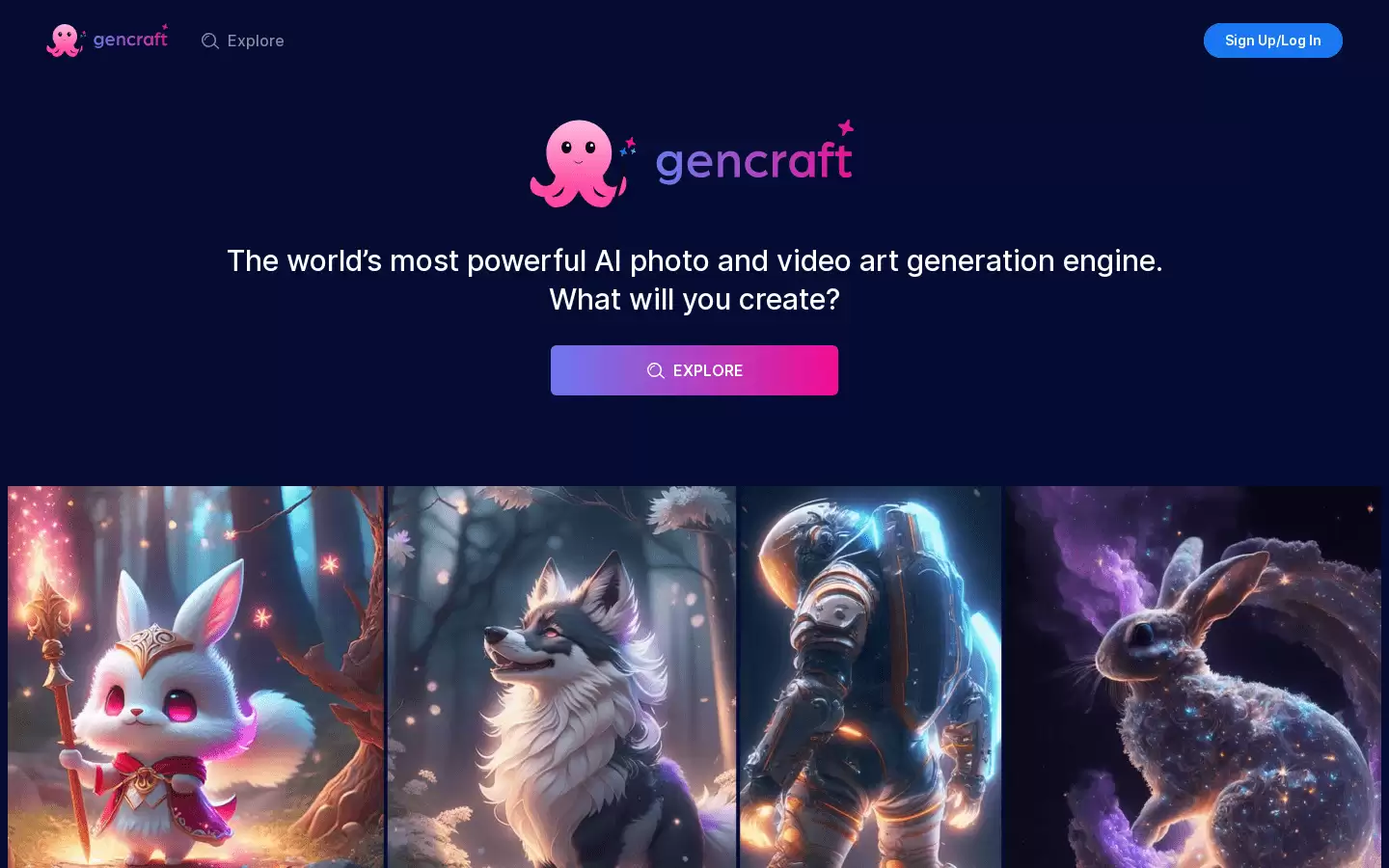 Gencraft : AI图像和视频艺术生成引擎