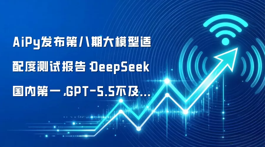 AiPy发布第八期大模型适配度测试报告:DeepSeek国内第一,GPT-5.5不及预期