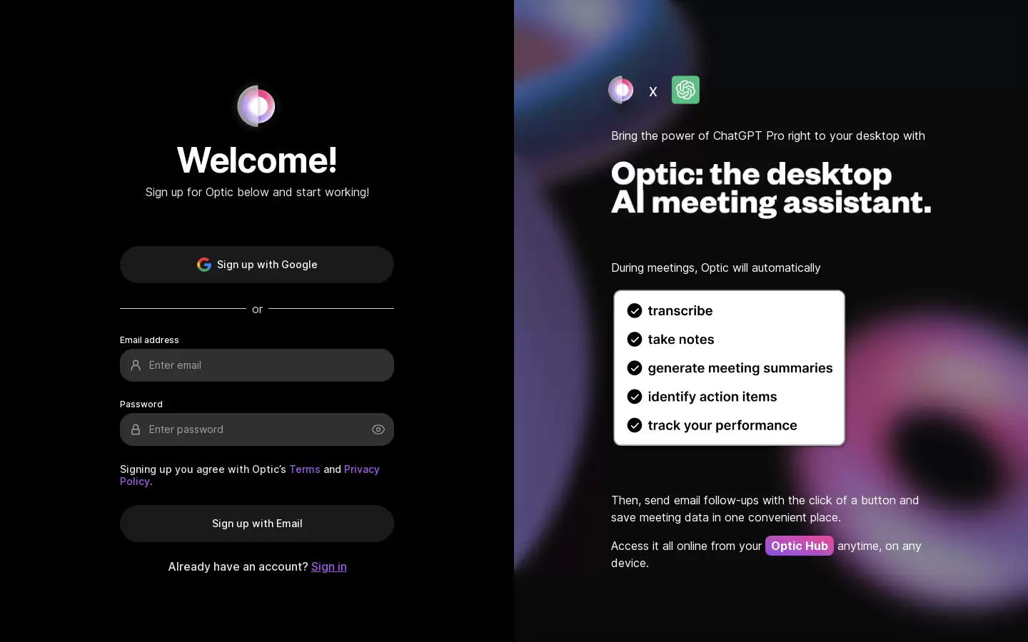 Optic : Optic是会议记录工具