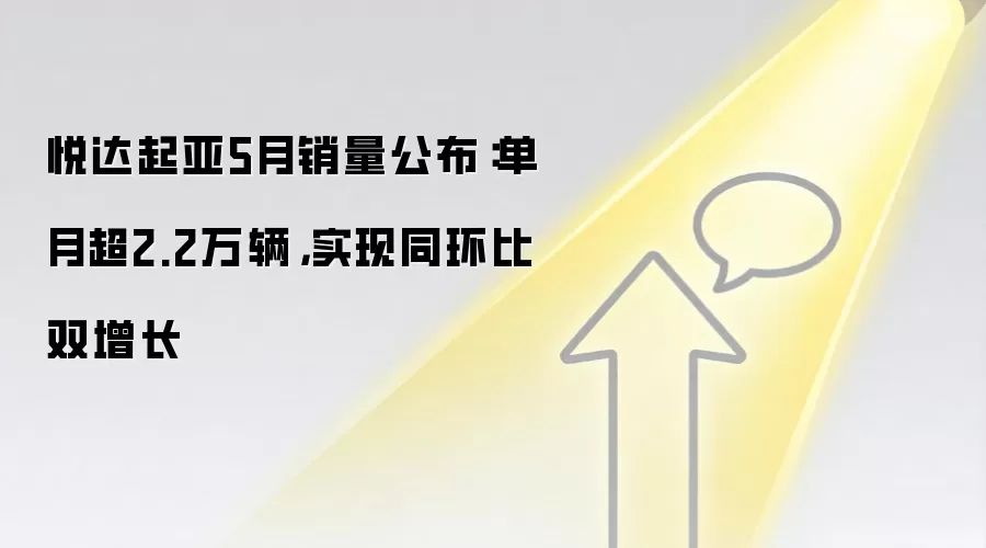 悦达起亚5月销量公布:单月超2.2万辆,实现同环比双增长