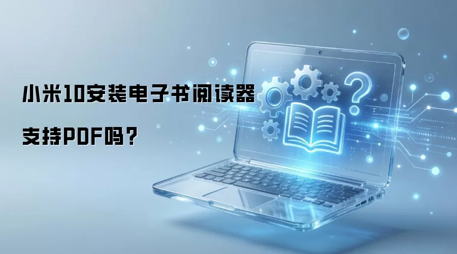 小米10安装电子书阅读器支持PDF吗?