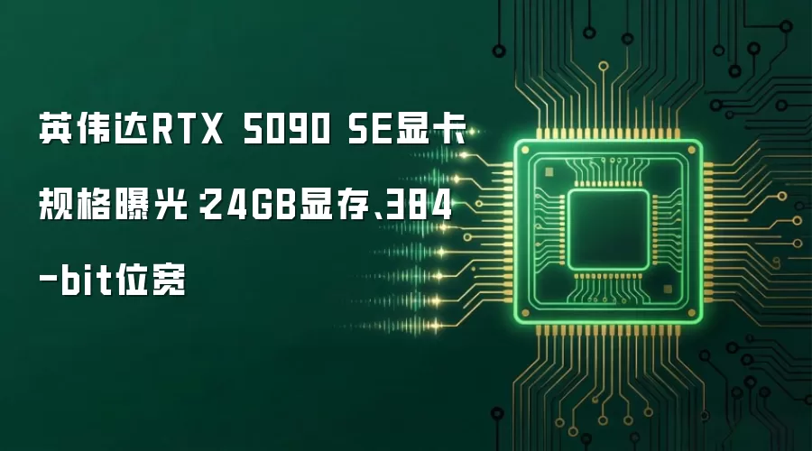 英伟达RTX 5090 SE显卡规格曝光:24GB显存、384-bit位宽