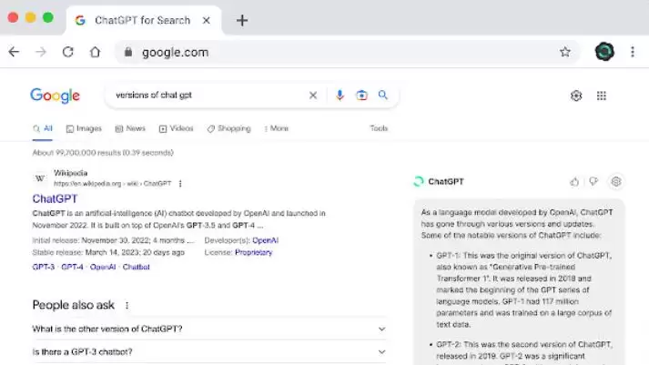 ChatGPT for Search - Support GPT-4 : 从任何网站获取与ChatGPT相关的提示。 AI回复适用于Google、Bing等搜索引擎。