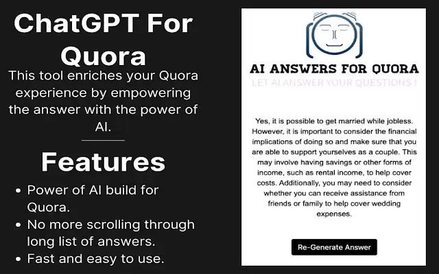 GPT for Quora : 丰富Quora体验，通过AI提供答案