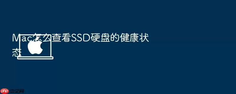 Mac怎么查看SSD硬盘的健康状态