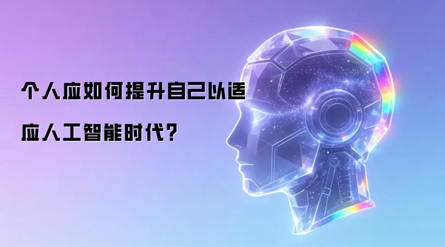 个人应如何提升自己以适应人工智能时代？
