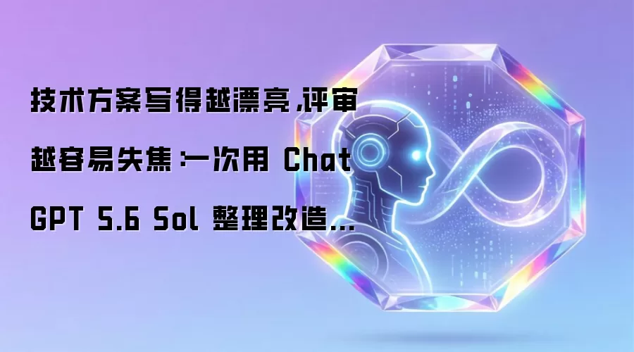 技术方案写得越漂亮，评审越容易失焦：一次用 GPT-5.6 Sol 整理改造方案后的修订记录