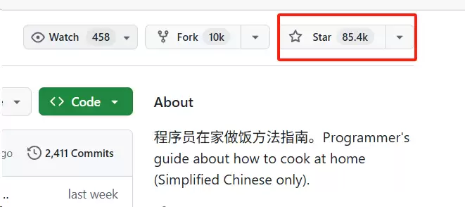 项目热度截图